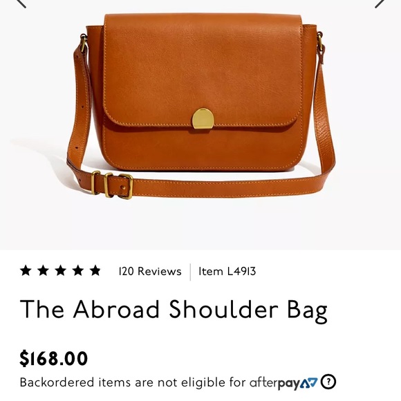 Madewell Abroad Shoulder Bag (Salmon Pink/Peach!) - Picture 5 of 5